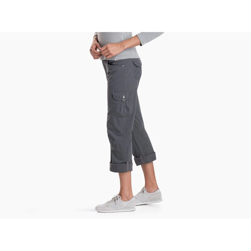 KUHL Splash Roll-Up Cargo Hiking Travel Pants 10S Quick Dry Lightweight Outdoor
